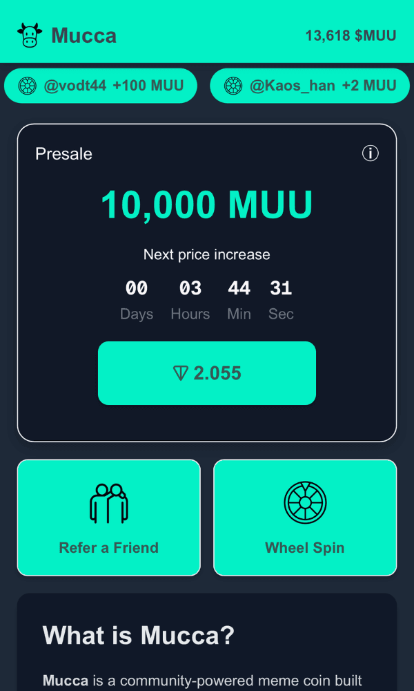 Mucca screenshot 1